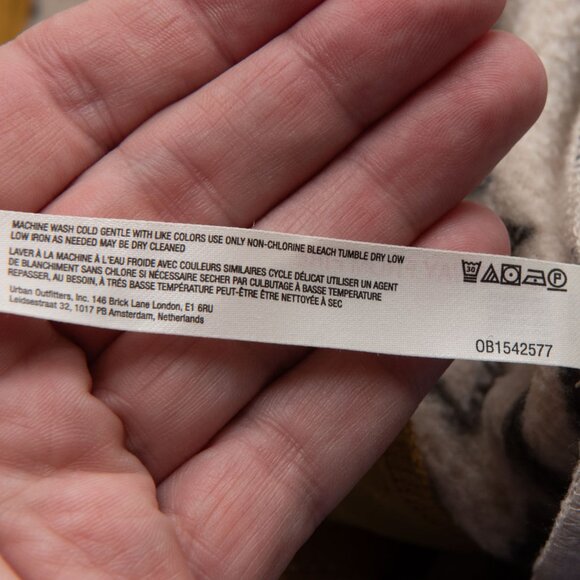 Anthropologie Daily Practice Fleece Jacket Floral Cream Black Yellow Size Medium - Picture 6 of 8